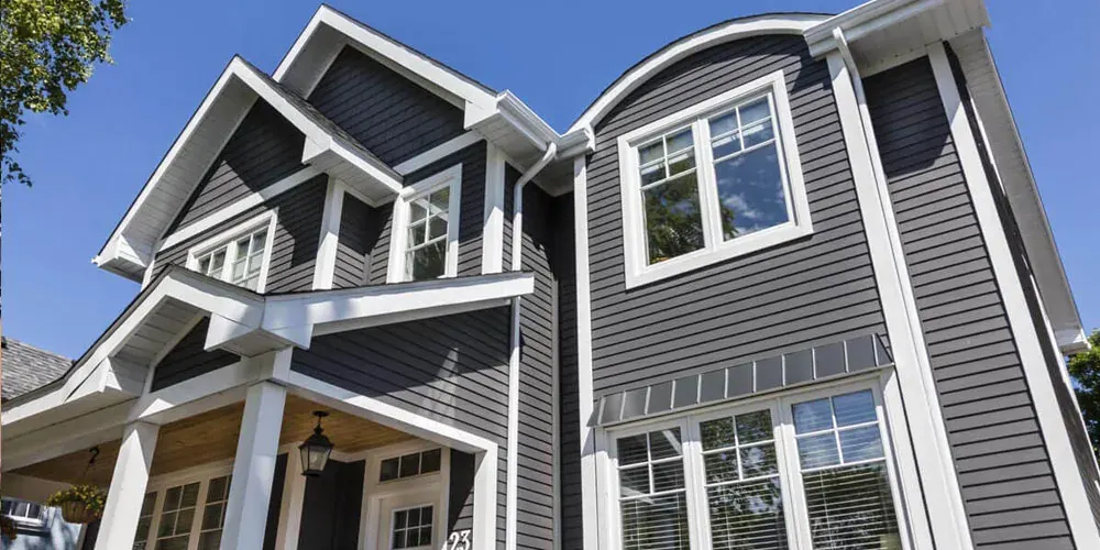 Oak Park home with new vinyl siding