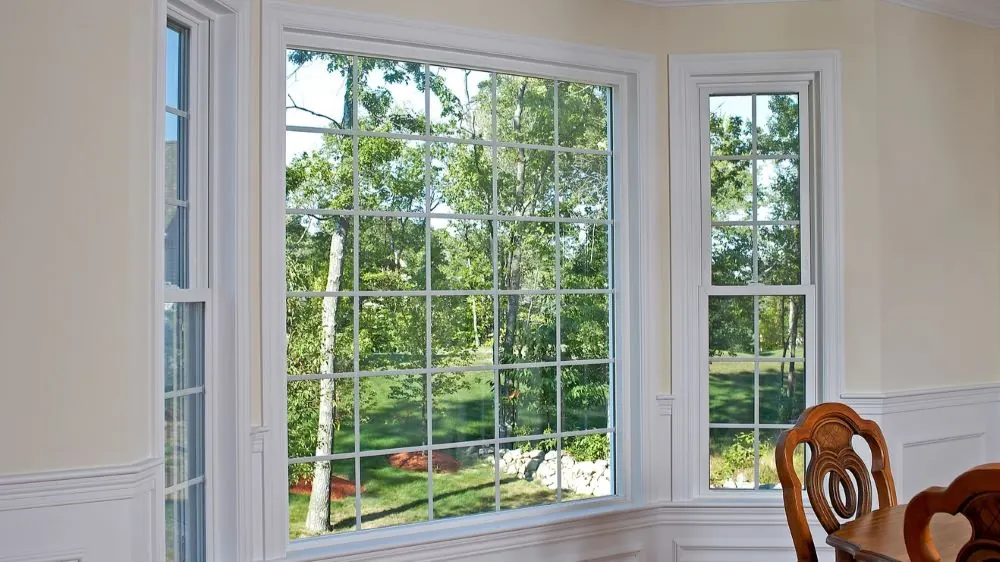 New energy-efficient vinyl windows on a Lincoln Park home